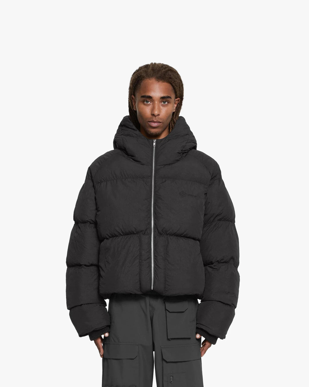 Luxus® Boxy Puffer Jacket Black