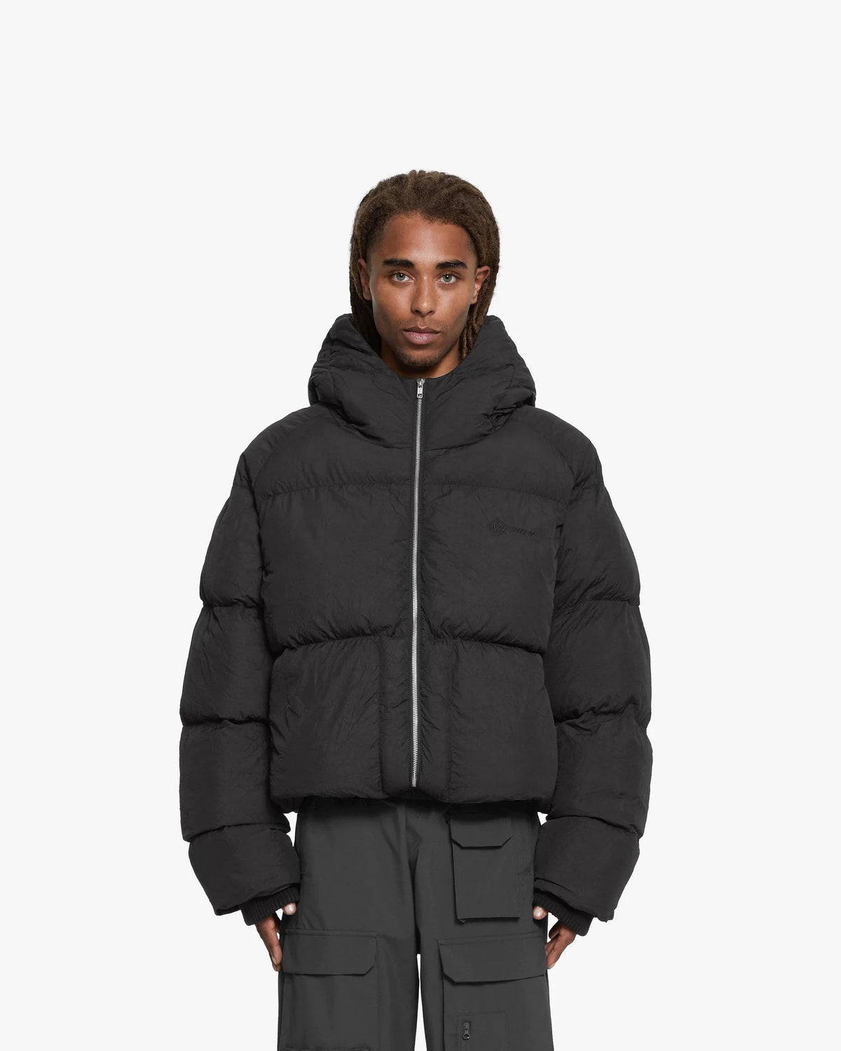 Luxus® Boxy Puffer Jacket Black