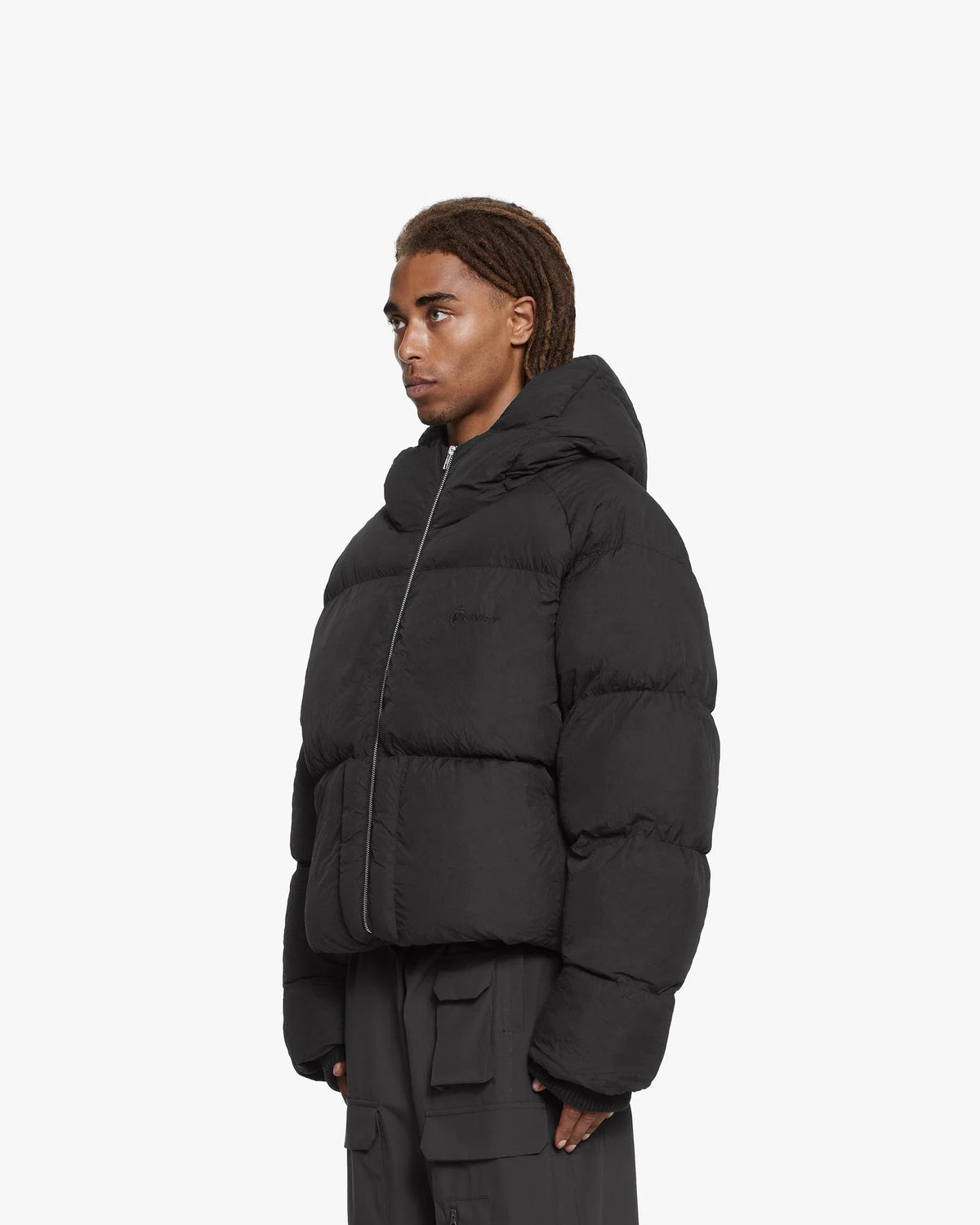 Luxus® Boxy Puffer Jacket Black