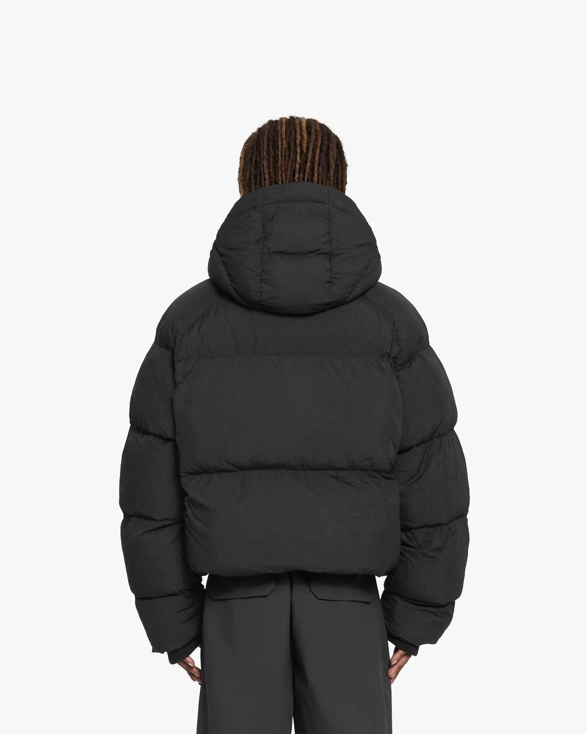 Luxus® Boxy Puffer Jacket Black