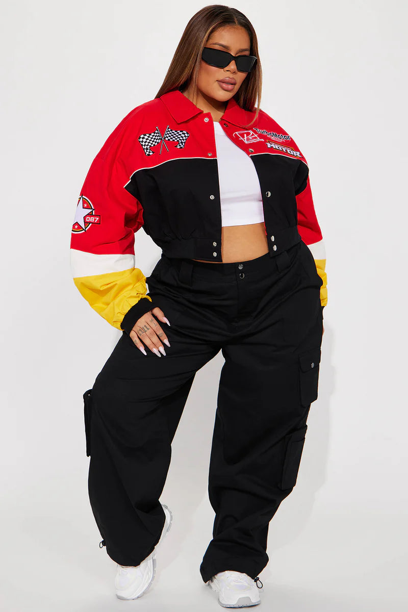 Luxus® Need For Speed Bomber Jacket - Red/combo