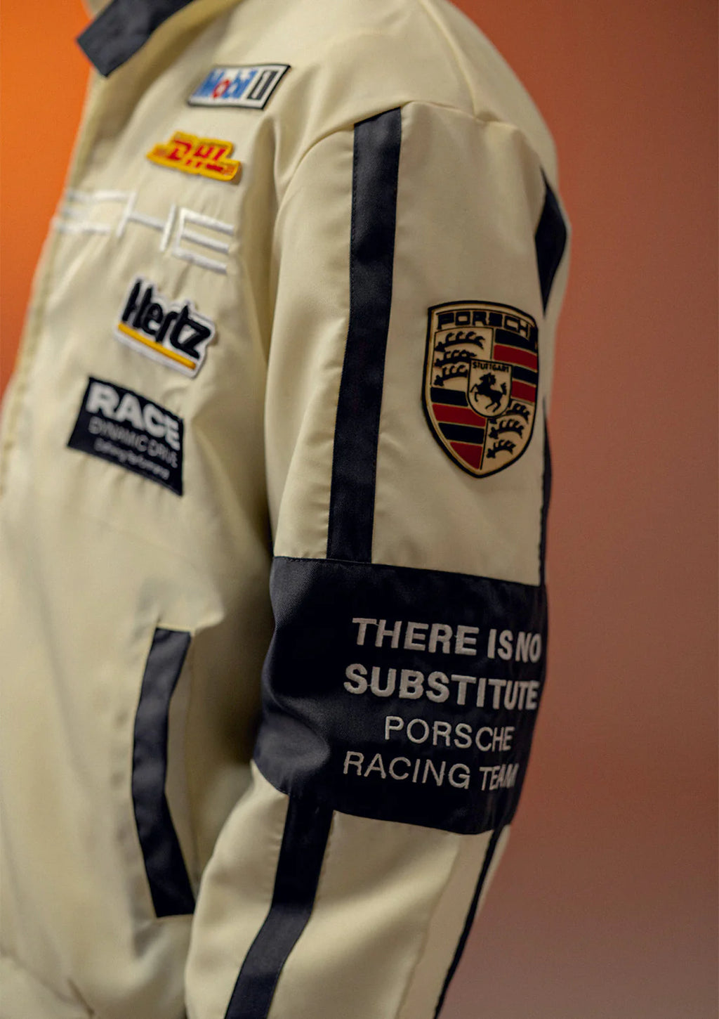 Luxus® Unisex Apex Racer Beige & Grey Racer Jacket