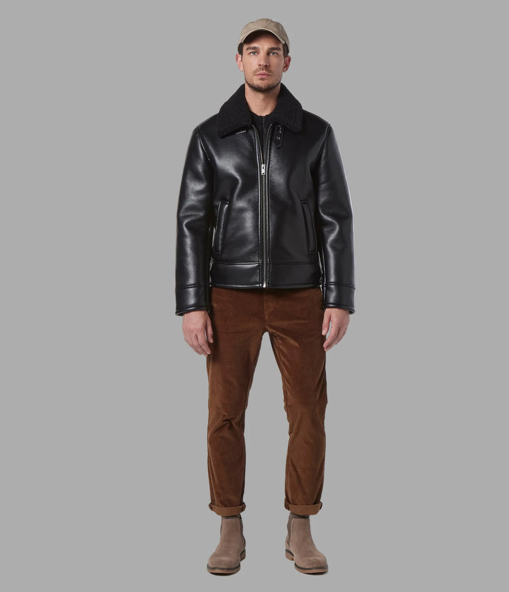Luxus® Cadman Faux Shearling Aviator Jacket