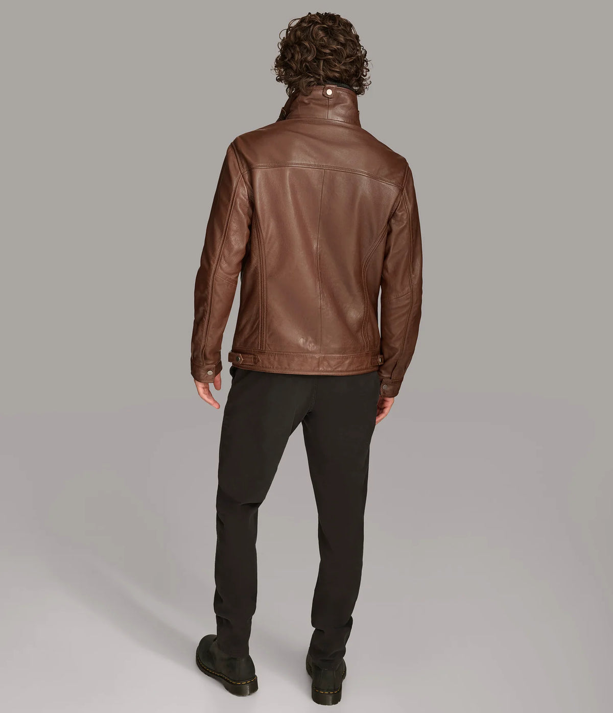 Luxus® Jett Leather Jacket with Removable Hood